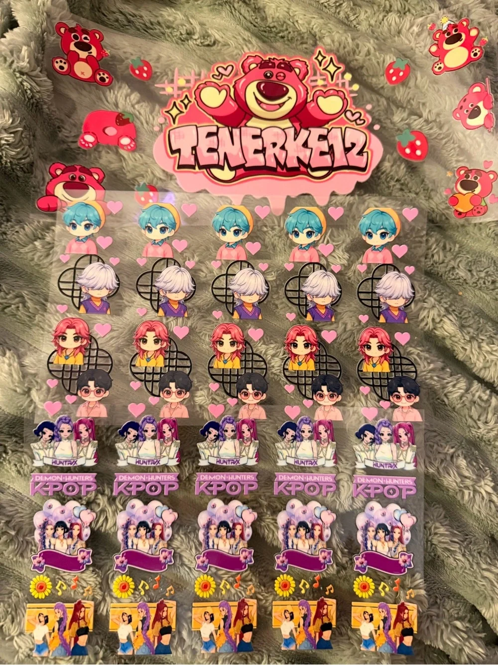 Character Sticker cup wrap
